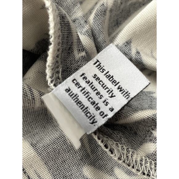 Diane Von Furstenberg Silk Knit Sheath Dress 6 Black White Palms - Runs SMALL - Picture 13 of 14